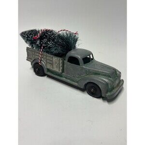 Title: Vintage Hubley Kiddie Toy Green Pickup Truck Christmas Tree 7" USA